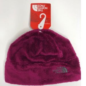 North Face Denali Roxbury Pink Hat - youth small
